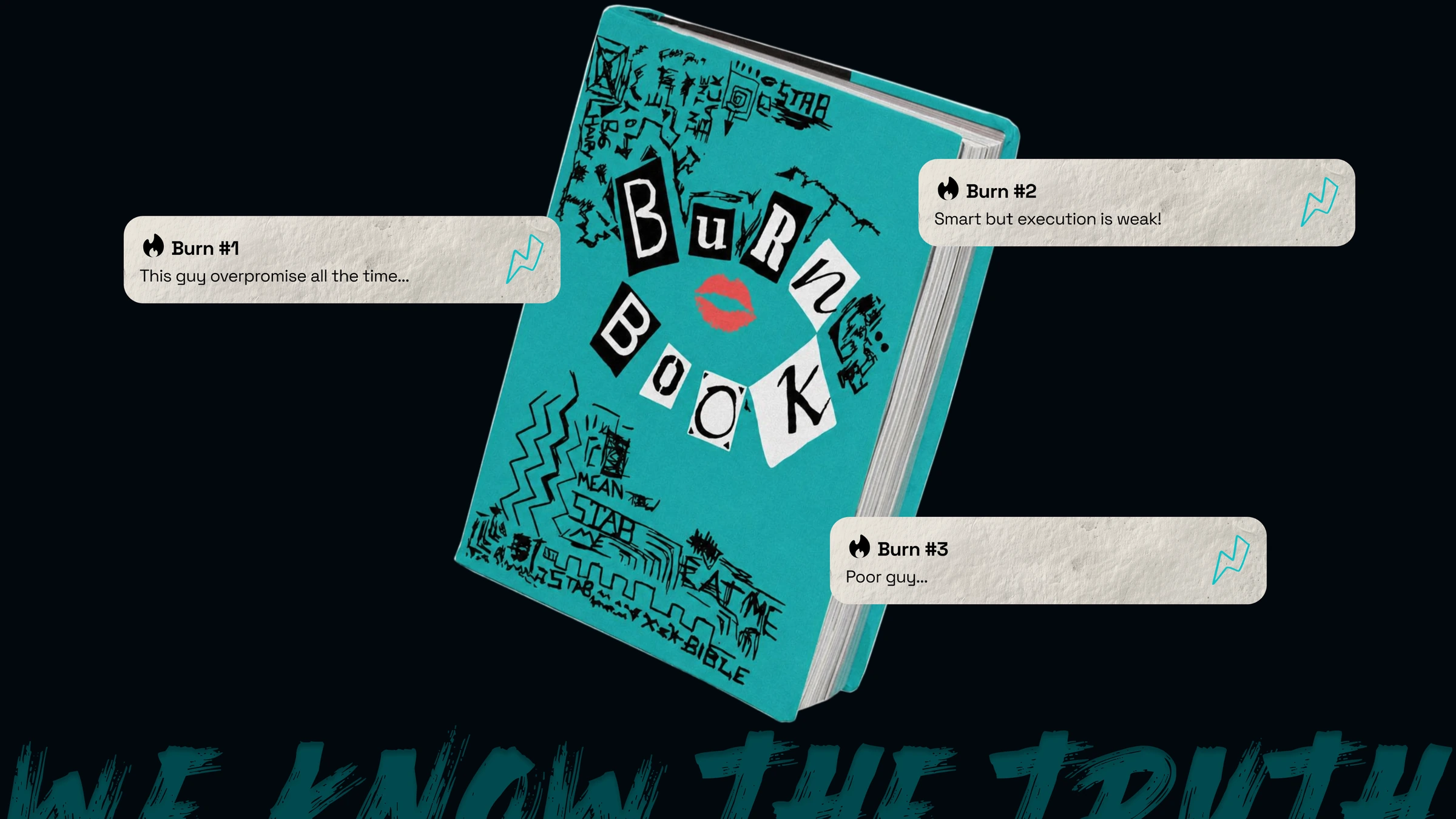 BurnBook — The BurnBook identity brought to life through an illustrated book.