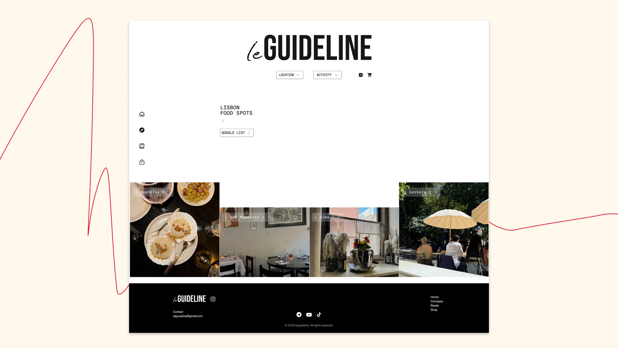 leGuideline website design